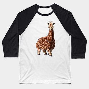 Fat giraffe Baseball T-Shirt